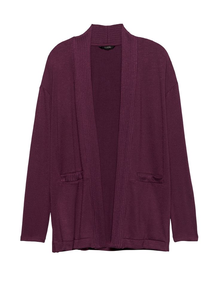 product photo Maroon Purple, Latest T Shirt, Women's T Shirts, Open Cardigan, Cozy Knits, Cardigan Jacket, Long Cardigan, In Hot, Banana Republic