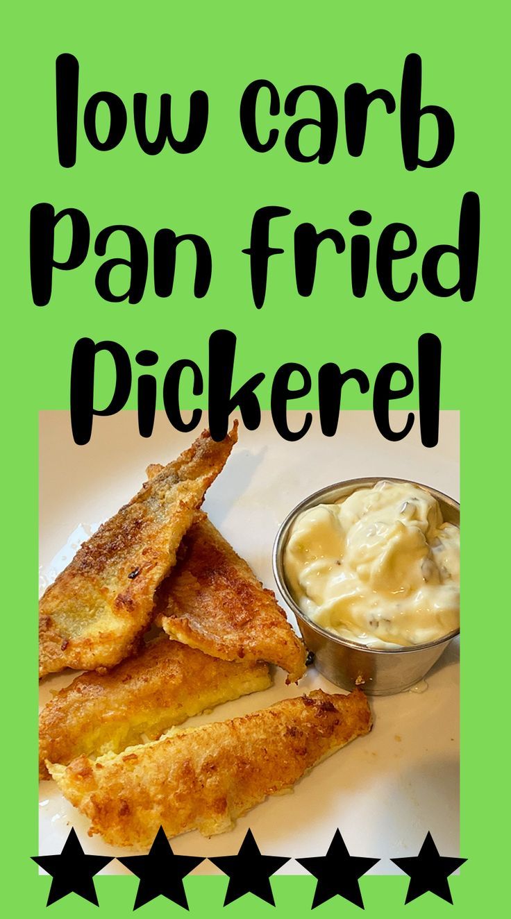 easy to follow recipe to make pan-fried pickerel (or other fish) and our homemade tartar sauce. Fried Pickerel Recipe, Pickerel Recipes, Low Carb Crab Cakes, Fried Fish Recipe, Pork Tenderloin Medallions, Pan Fried Fish, Homemade Tartar Sauce, Fried Fish Recipes, Garlic Seasoning