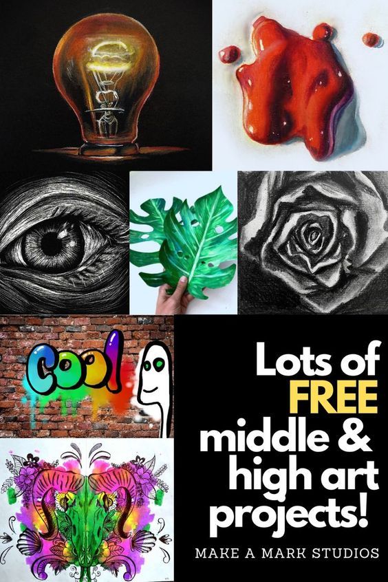 lots of free middle and high art projects