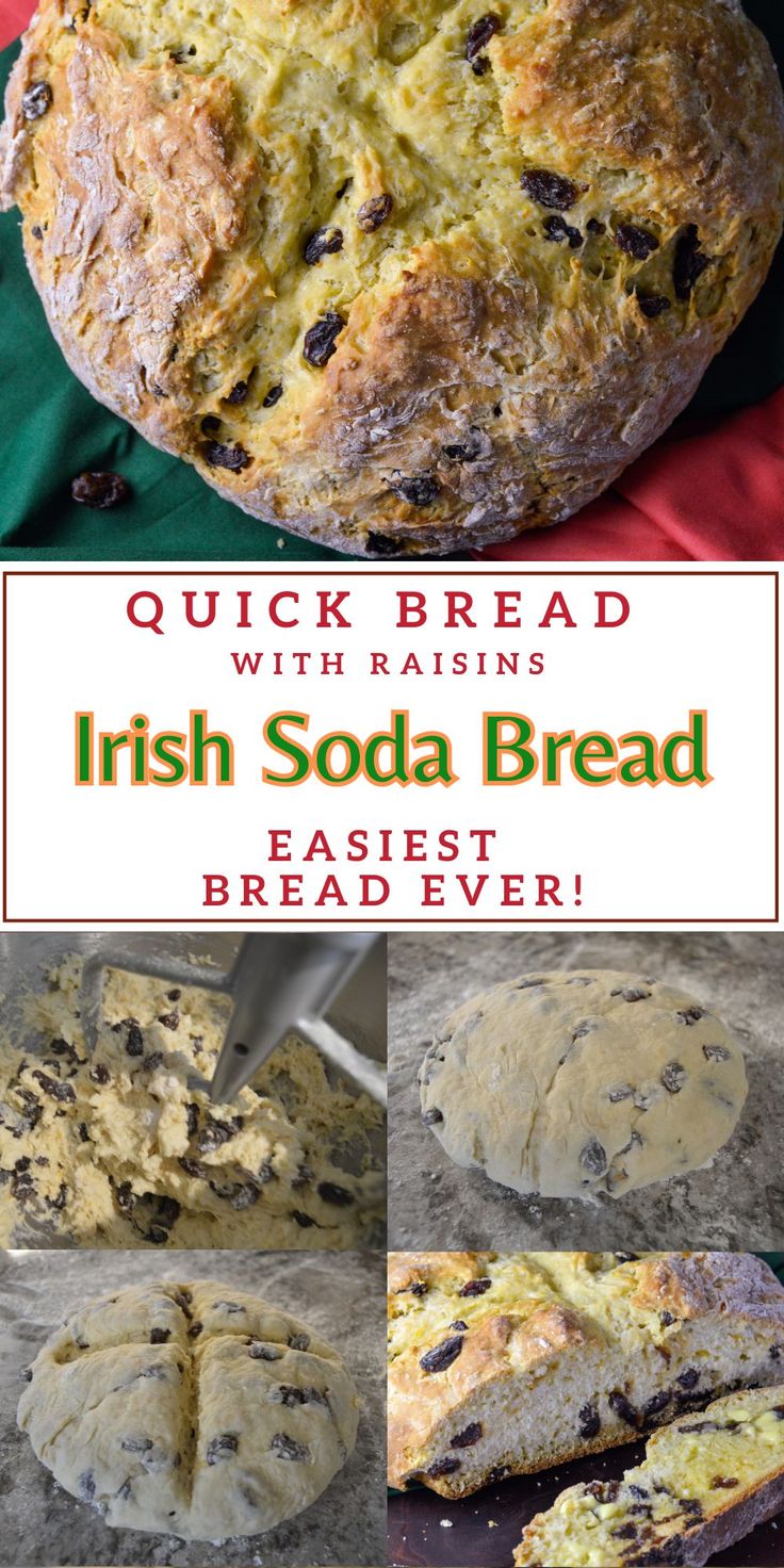 quick bread with raisins irish soda bread