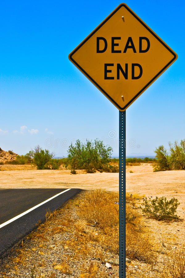 a dead end road sign in the middle of nowhere royalty images, stock photos & more