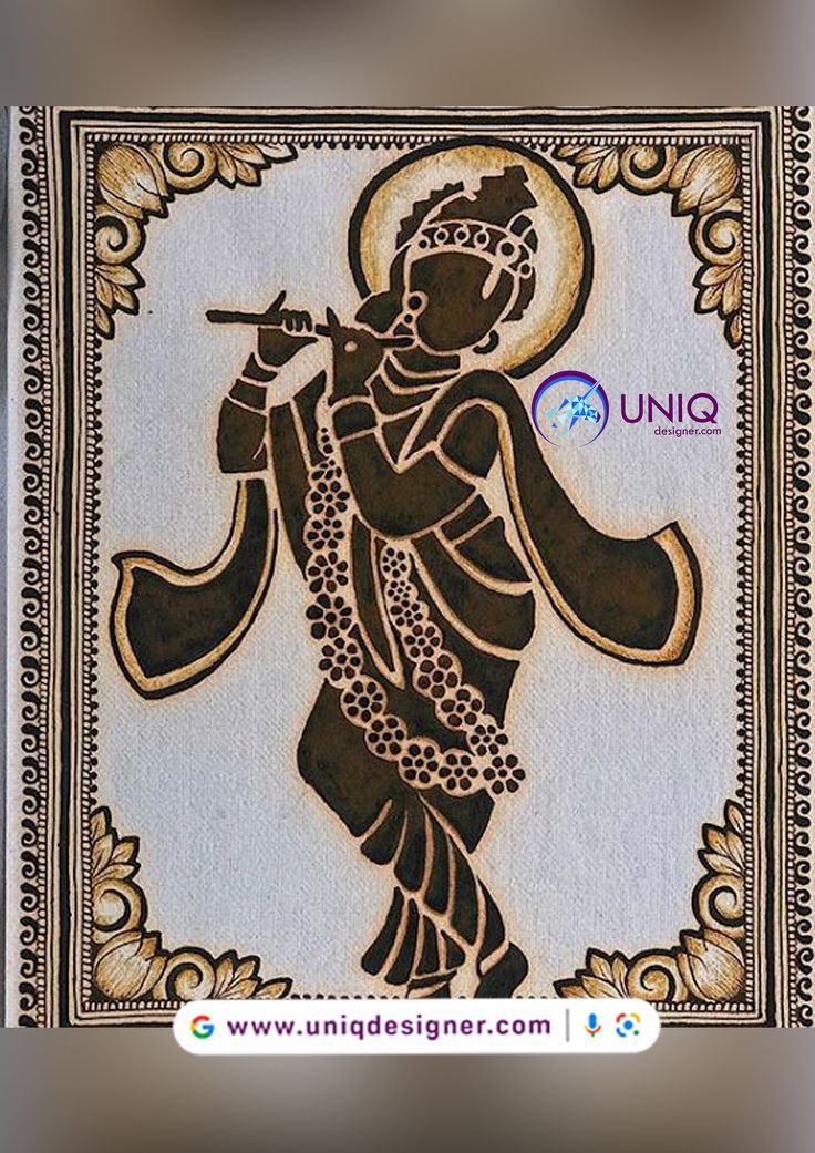 an image of a woman with a flute in her hand and the words unic on it