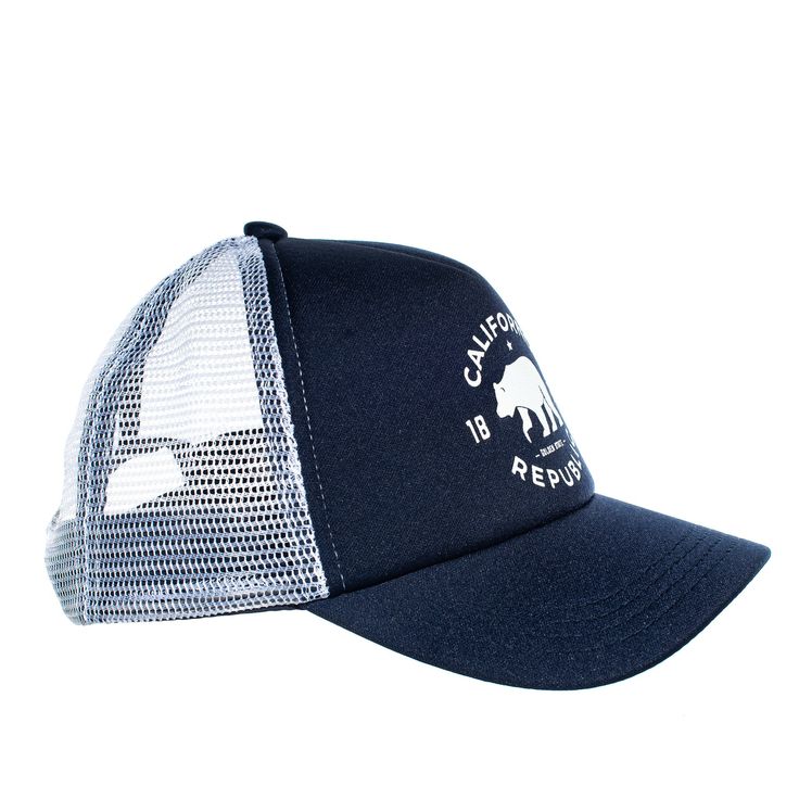 Cali Rep Navy White Baby Boy Infant Trucker Hat Snap Back Sun Mesh Baseball Cap UNIQUE PRINTS: Show off your personality and style with one of our unique prints. Whether you are feeling electric like a lightning bolt or relaxed with Californian style, we got the perfect hat for you. Designed in the USA/ Imported ADJUSTABLE BACK: This classic look is easily adjustable, giving your little one optimal comfort for having the best day. FRONT BRIM: Our trucker hats look super stylish, while also offer Summer Snapback Baseball Cap With Breathable Mesh, Outdoor Mesh Baseball Cap With Flat Brim, Adjustable 5-panel Hat With Breathable Mesh, Summer Baseball Cap With Breathable Mesh And Curved Brim, Adjustable 5-panel Baseball Cap With Breathable Mesh, Adjustable Breathable Mesh 5-panel Baseball Cap, Summer Snapback Trucker Hat With Breathable Mesh, Summer Trucker Hat With Breathable Mesh And Curved Brim, Summer Trucker Hat With Breathable Mesh