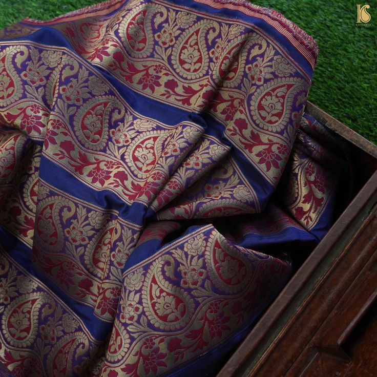 Category: Silk Brocade Khinkhwab brings you beautiful fabrics and yardage from Banaras. You can turn these beautiful Banaras brocade fabrics into a traditional blouse, Indian kurta or a western jacket. For Blouse you need 1 meter of fabric, for kurta you need 3 meters, for jackets you need 2 meters of fabric. Pair these beautiful fabrics with your Banarasi sarees and dupattas and add more glamour to it. Fabric: Semi Silk Brocade Border The price mentioned is for one meter. In Stock - It has 8 me Luxury Banarasi Silk Fabric With Traditional Embroidery, Brocade Blouse Piece With Motifs For Navratri, Navratri Brocade Blouse Piece With Motifs, Traditional Brocade Saree For Eid, Traditional Brocade Unstitched Blouse Piece, Traditional Brocade Saree Blouse Piece, Traditional Unstitched Suit With Blouse For Festivals, Brocade Saree With Traditional Patterns For Eid, Brocade Blouse Piece For Traditional Ceremonies