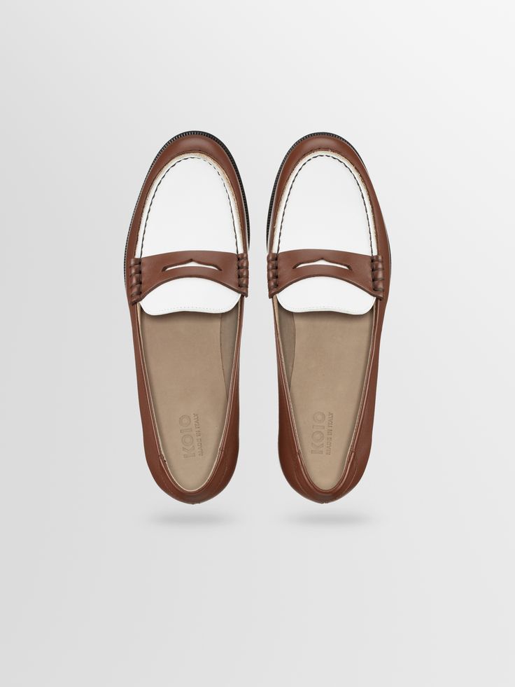 Women's Leather Loafers | Brera in Tiramisu | Koio – KOIO Formal White Tassel Loafers With Leather Sole, White Tassel Loafers With Leather Sole For Formal Occasions, White Tassel Loafers With Rubber Sole For Formal Occasions, White Tassel Loafers With Leather Sole For Business, White Slip-on Tassel Loafers For Business, White Tassel Loafers With Brogue Detailing For Formal Occasions, Elegant White Tassel Loafers For Business, Elegant Brown Moccasins With Contrast Sole, Formal Brown Moccasins With Contrast Sole