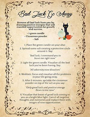 ▶️ ‘Bad Luck Go Away!’ Candle Spell to Remove a Curse – Spells8 Spell Breaking Ritual, Spell For Good Luck For Someone Else, End Bad Luck Spell, Get Rid Of Bad Luck Spell, Reverse Bad Luck Spell, Spell To Remove Bad Luck, Spell For Buying A House, Breaking A Curse Spell, Curse Breaking Spell Jar