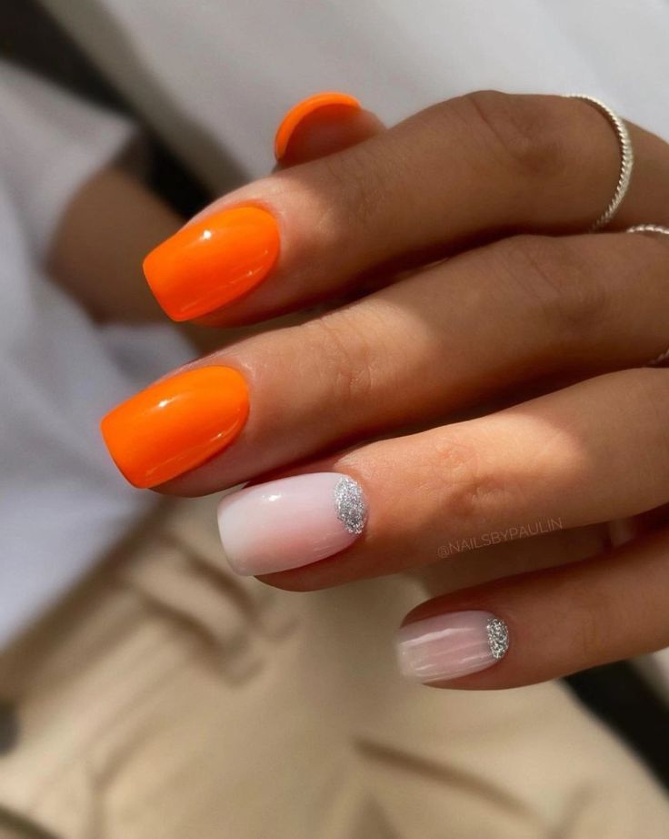 Coffin Fall Nails, Classy Fall Nails, Holiday Acrylic Nails, Nails Orange, Milky Nails, Art Deco Nails, Asian Nails, Ombre Acrylic Nails, Nagel Tips