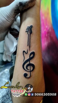 #fashion, #style Love Music Tattoo, Phoenix Tattoo For Men, Lovely Tattoo, Son Tattoos, Guitar Tattoo Design, Om Tattoo Design, Shiva Tattoo Design, Om Tattoo, Insta Highlights