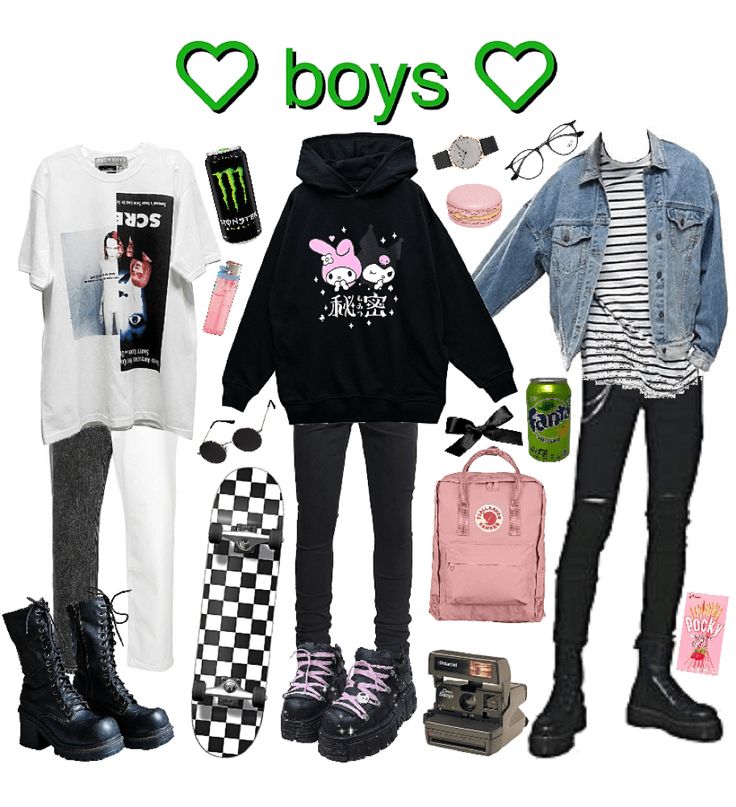 Emo Outfits For Girls, Pastel Punk, Teen Boy Outfits, Chic Fall Outfits, 3 Boys, Scene Fashion, Punk Outfits, Emo Goth, Indie Outfits