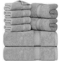 six towels stacked on top of each other