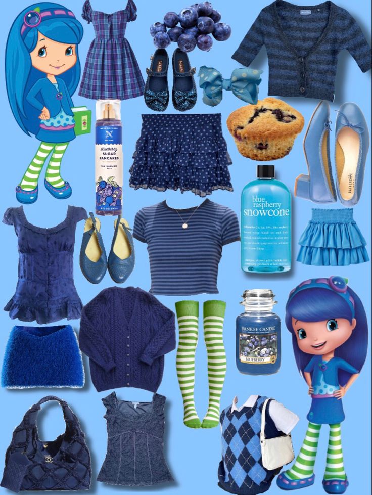 Blueberry Strawberry Shortcake Costume, Blueberry Shortcake Costume, Blueberry Muffin Character Costume, Blueberry Muffin Strawberry Shortcake Aesthetic, Blueberry Muffin Strawberry Shortcake Outfit, Blueberry Muffin Costume Ideas, Blueberry Muffin Strawberry Shortcake Outfit Ideas, Blueberry Muffin Outfit Inspiration, Blueberry Muffin Cosplay