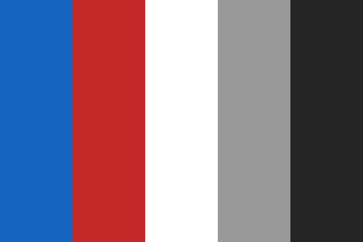 the colors of red, white and blue are shown in this color palette for an upcoming project