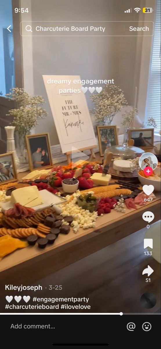 the table is covered with cheese and other food