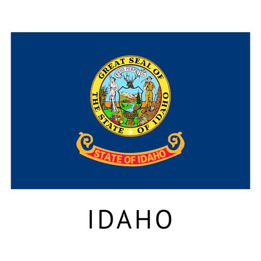 the state flag of idaho is shown