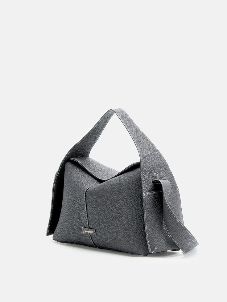 Drippy Roof Bag Luxury Rectangular Hobo Bag For Office, Modern Leather Tote Flap Bag, Modern Leather Flap Bag With Detachable Handle, Modern Soft Leather Flap Bag With Double Handle, Modern Top Handle Satchel In Soft Leather, Modern Soft Leather Top Handle Satchel, Luxury Square Hobo Bag With Top Carry Handle, Modern Structured Bag, Modern Textured Leather Satchel With Double Handle