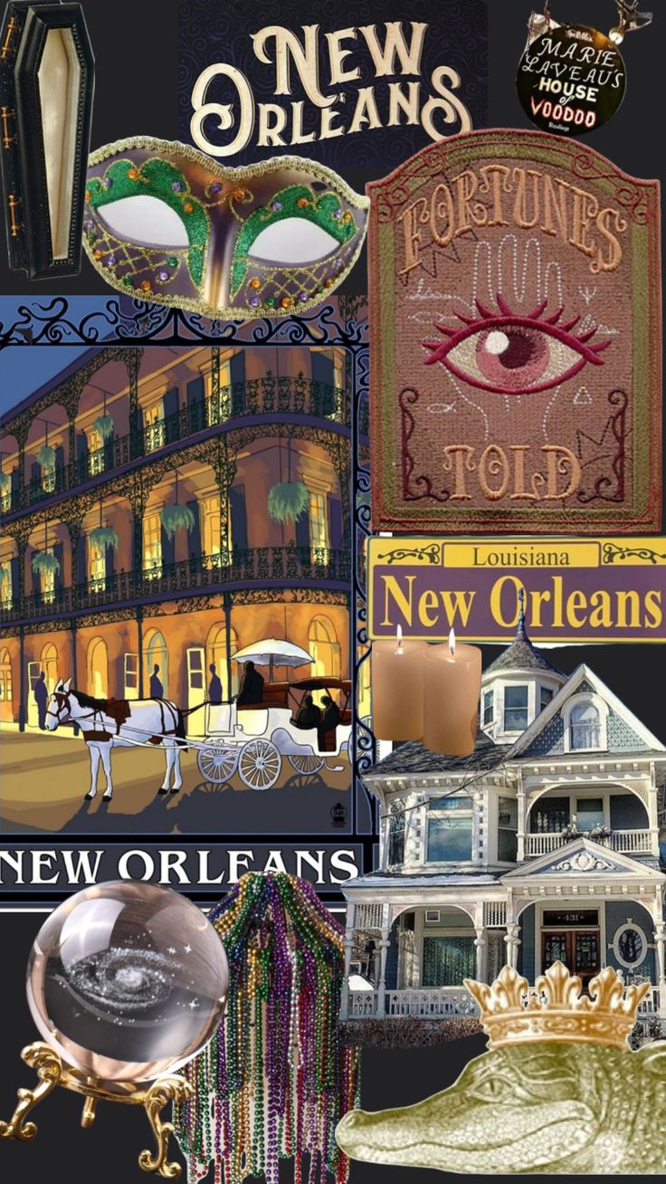 new orleans collage with the words new orleans