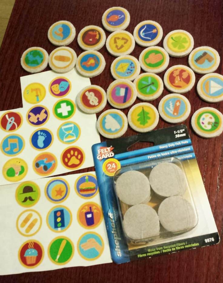 some cookies and stickers on a table