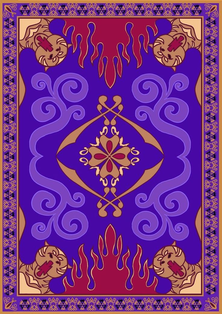 a purple and red scarf with an ornate design on the front, in different colors