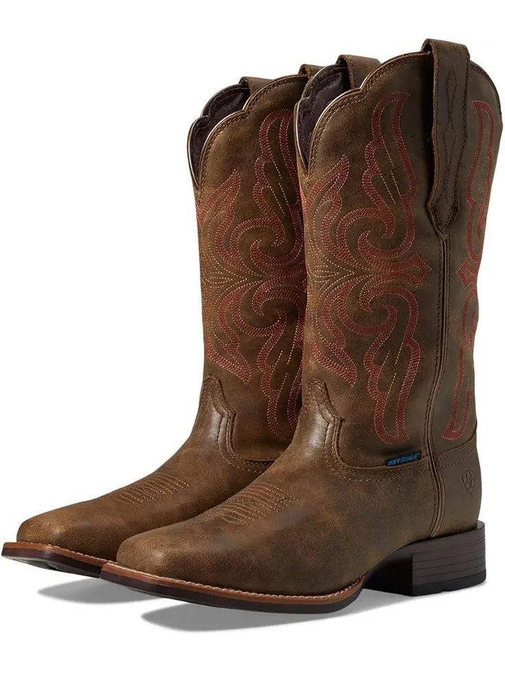 Women's Roper Classic Cowgirl | Zappos.com Brown Waterproof Boots With Reinforced Stitching And Round Toe, Brown Waterproof Boots With Reinforced Stitching, Rugged Fitted Boots With Square Toe, Fitted Rugged Boots With Square Toe, Western Waterproof Boots With Reinforced Heel For Fall, Fitted Waterproof Boots With Round Toe For Fall, Fitted Leather Mid-calf Boots For Ranch, Brown Boots With Reinforced Toe, Western Style Leather Work Boots With Reinforced Stitching