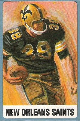 the new orleans saints football card