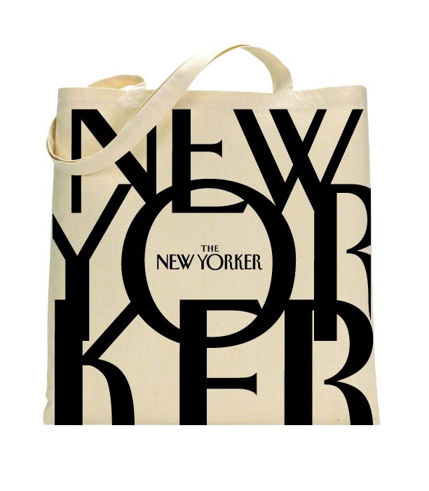 Deanna Donegan New Yorker tote — #deannadonegan #artdirector New York times  AD Branded Tote Bags, Paper Bag Design, Canvas Bag Design, Genius Ideas, Digital Closet, Dirty Martini, Book Bag, The New Yorker, Merchandise Design