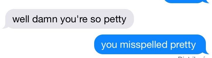 two texts that say, well damn you're so pretty and you missed pretty