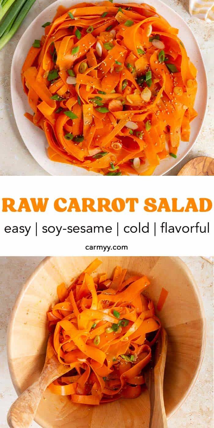 this is an image of raw carrot salad