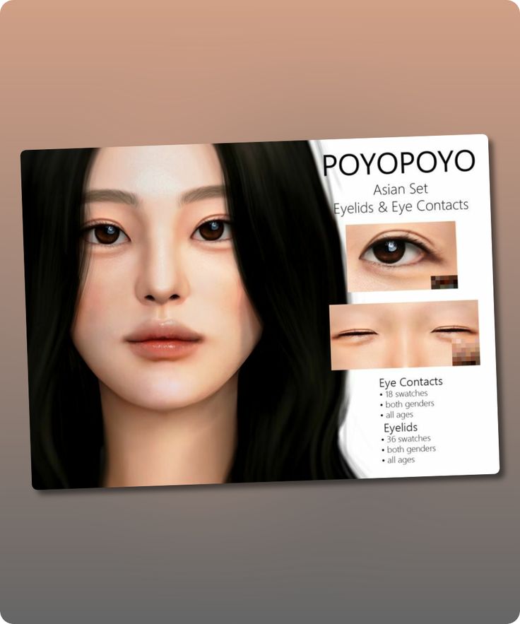 Sims 4 MakeUp CC: Poyopoyo  Asian SET   Eyelids   038  EYE Contacts Sims 4 Cc Poyopoyo Eyes, The Sims 4 Eye Bags, Ts4 Asian Eyes Preset, Sims4 Cc Asian Eyes, Sims4 Cc Asian Skin, Sims 4 Asian Eyelids, Sims 4 Pupil Cc, Sims 4 Cc Monolid Eyes, Sims 4 Aegyo Sal