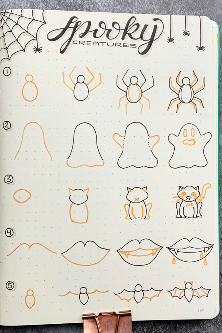 Fall isn't all cute pumpkins patches and apple picking. Get spooky this season with our Spooky Creatures Doodles! Free printable included.