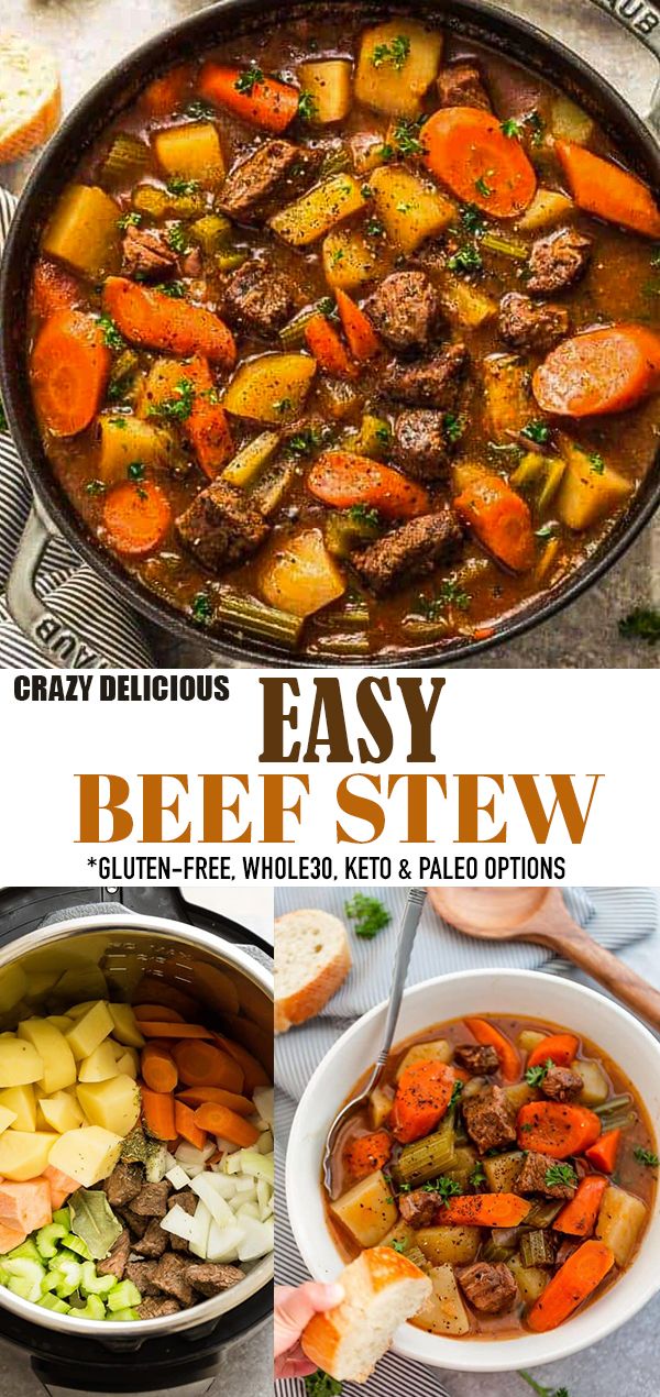 instant pot beef stew with potatoes and carrots