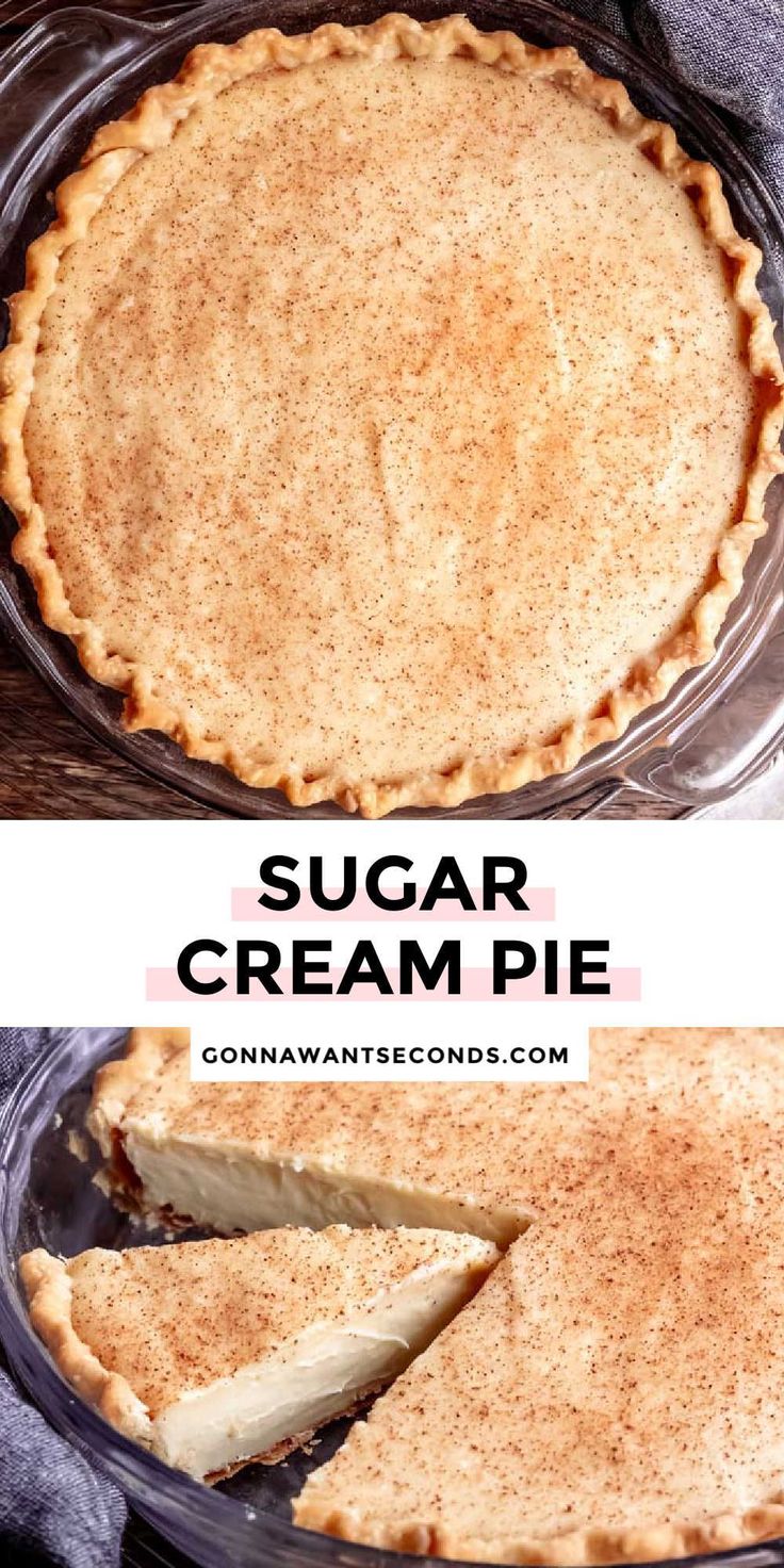 an image of a homemade sugar cream pie