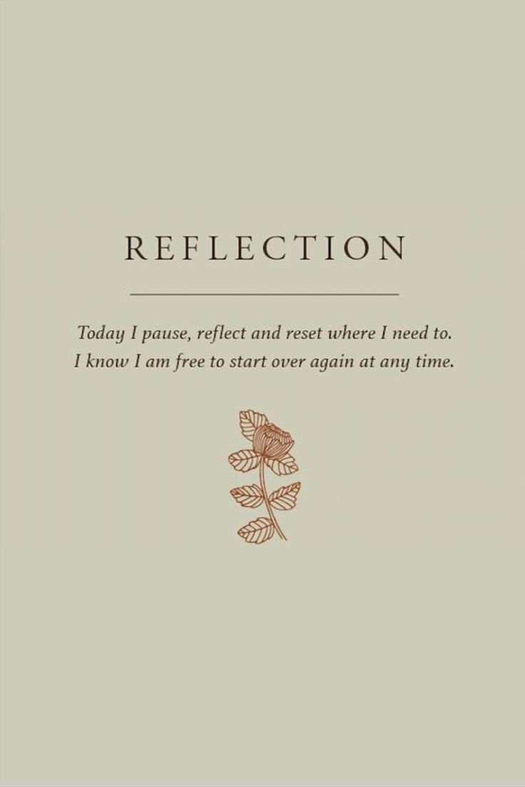 a book cover with an image of a leaf and the words reflection written on it