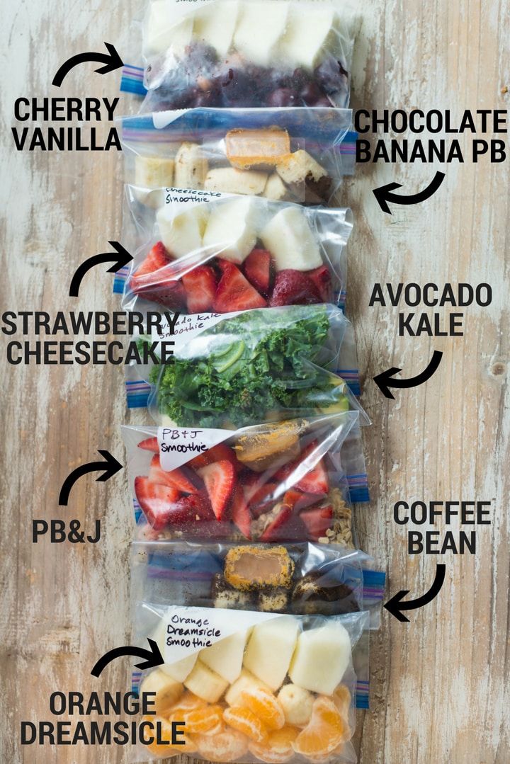 an image of food labeled in plastic bags