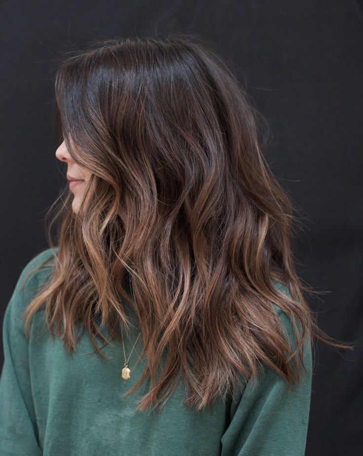 Brunette Color Hair, Anh Co Tran, Brown Hair Inspo, Brunette Balayage, Hair Color Light Brown, Brunette Balayage Hair, Haircut Styles, Brown Hair Balayage, Ombré Hair