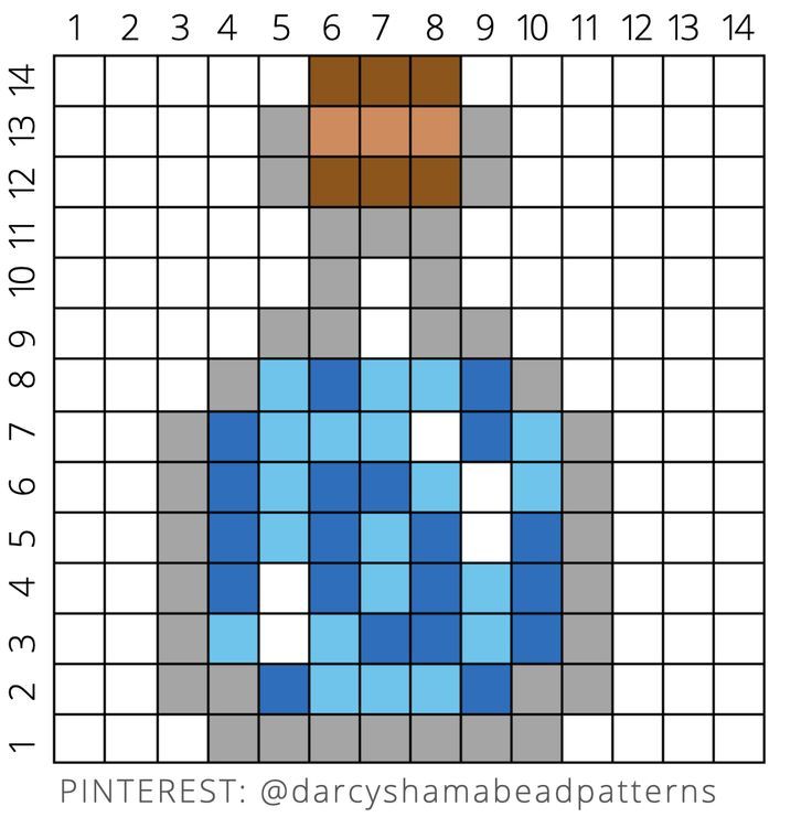 a cross stitch pattern with squares and numbers to make it look like a man's head