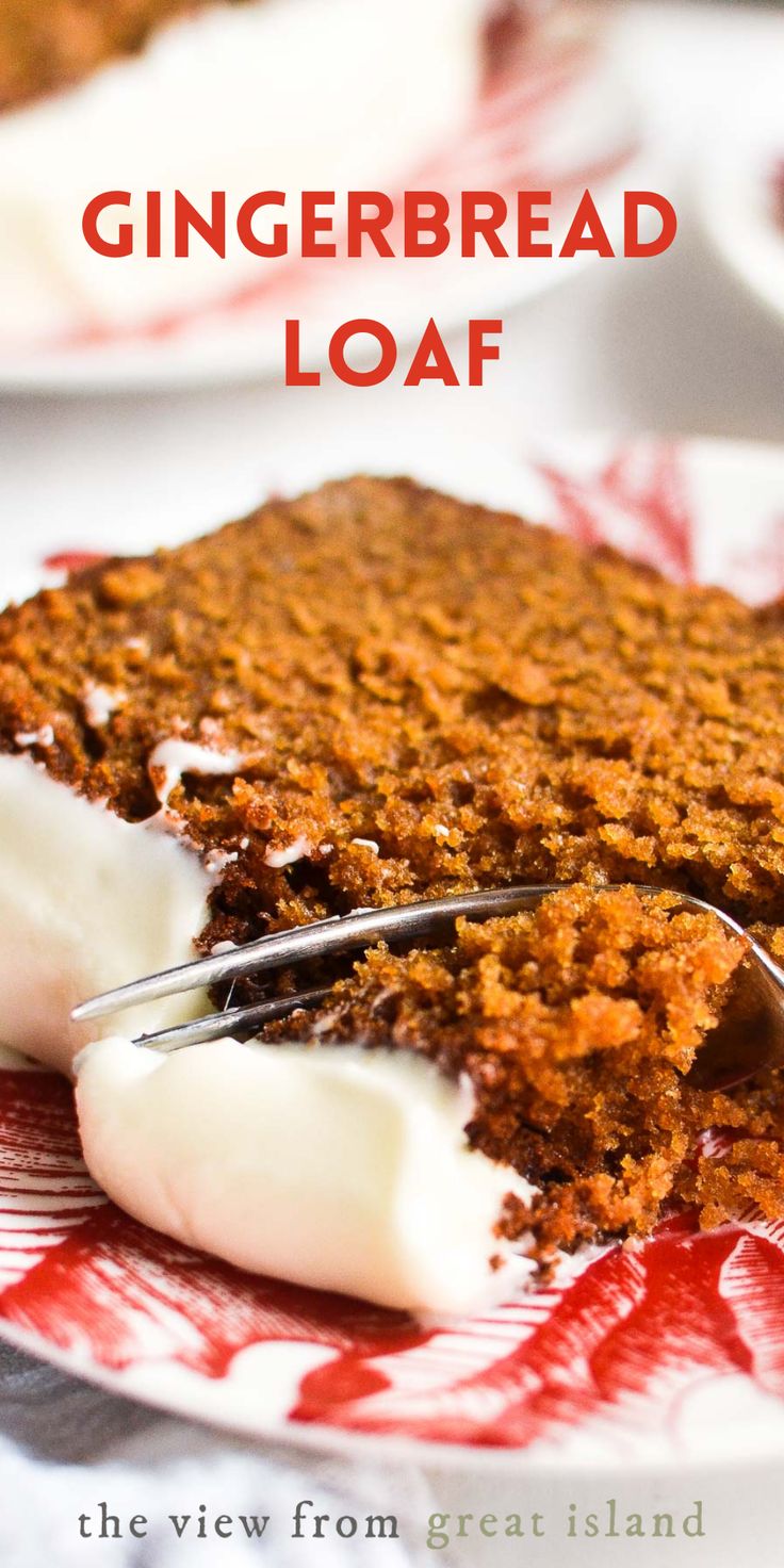 a close up of a piece of cake on a plate with a fork in it