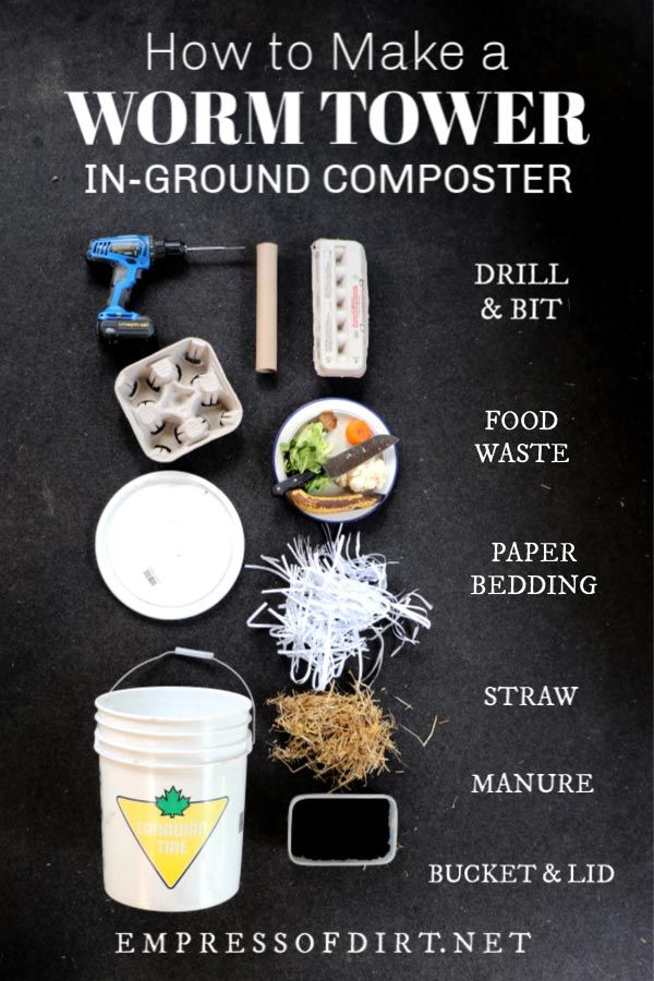 how to make a wormm tower in - ground composter by empressofrint net