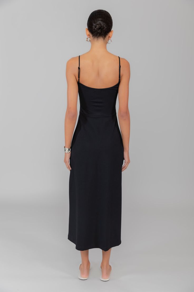 Crafted from our bestselling Rio Stretch Ponte, The Rio Maxi Tank Dress features a sweeping midi to maxi length, adjustable spaghetti straps, and a figure-skimming, cinched silhouette. Shop all styles in this fabric group Black Tank Dress, Maxi Tank Dress, Black Xs, Tank Dress, Spaghetti Strap, Spaghetti, Black Dress, Fabric, Black