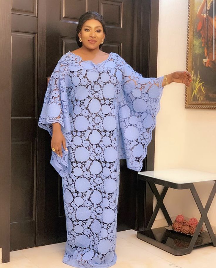 Kaftan Lace Styles, Boubou Styles For Ladies, Bubu Gown Styles Lace, Asoebi Gown Styles, Gown Styles For Women, Lace Bubu, Boubou Styles, Bubu Gown, Aso Ebi Lace Styles