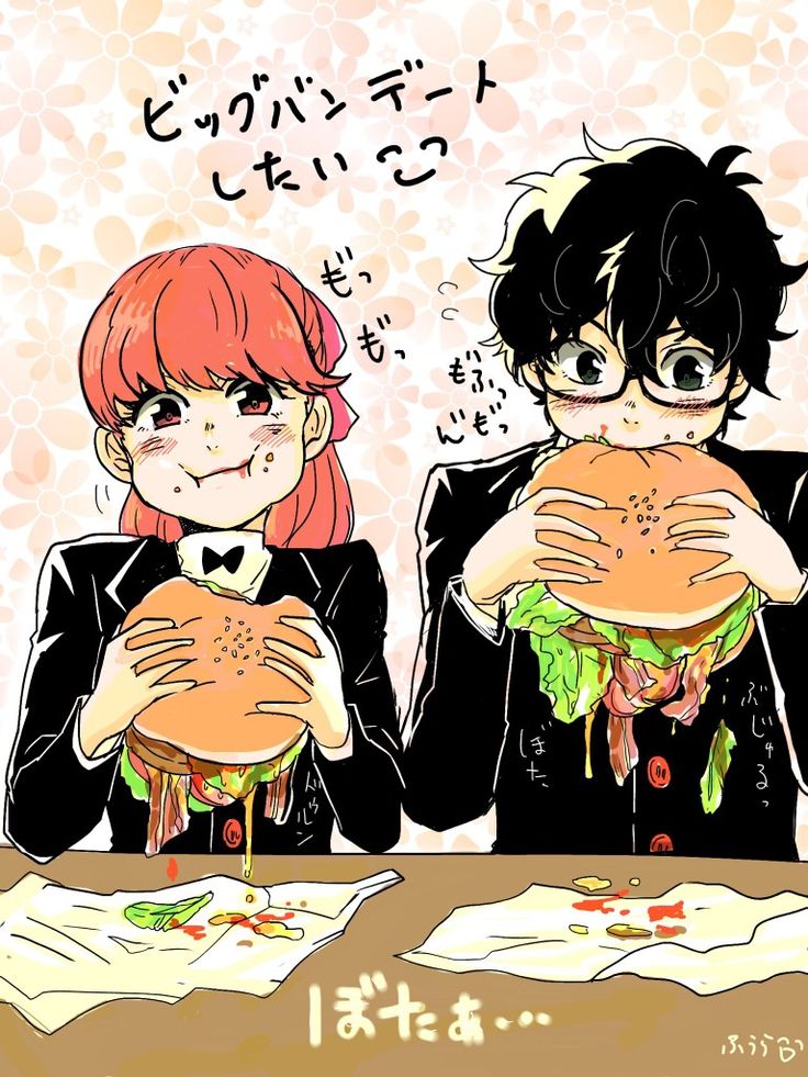 two people sitting at a table with hamburgers in front of their faces and the caption says i don't know what they are