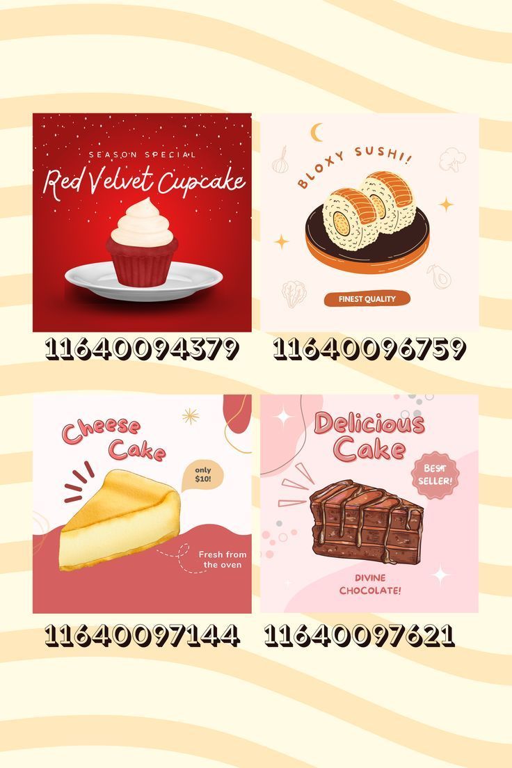 four different types of chocolates are shown in this graphic design set, with the same font