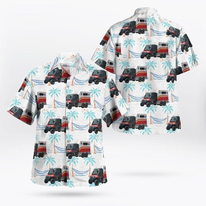 This custom Hawaiian shirt is a great gift idea, as well as a loose and comfy outfit that will keep you cool during the hot summer months. Coming up with a surprise for your loved ones is up to you. This present is appropriate for any occasion, and the receivers will surely love it! Product details: Material: Polyester fabric Feature: Featuring a spread collar, printed pattern all over the shirt, a front button fastening, short sleeves and a relaxed shape. The design is printed with new age prin Cool Hawaiian Shirts, Hawaiian Print, Mens Hawaiian Shirts, Tailored Shirts, Formal Looks, Ambulance, First Aid, Comfy Outfits, Summer Shirts