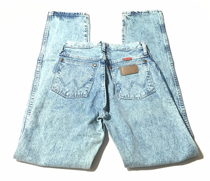 "Good vintage condition Acid Wash Wrangler Jeans High rise fit Loose thigh tapered ankle Size 3 Please review measurements to ensure a proper fit and do not rely on the tag for sizing Measurements Waist:13\" Rise:11\" Inseam:32.5\" Leg Opening:6.5\"" Sarah Jackson, Vintage Jean Shorts, Adidas Trefoil, Wrangler Jeans, Clothing Labels, Mens Denim Short, Acid Wash, Vintage Jeans, High Jeans