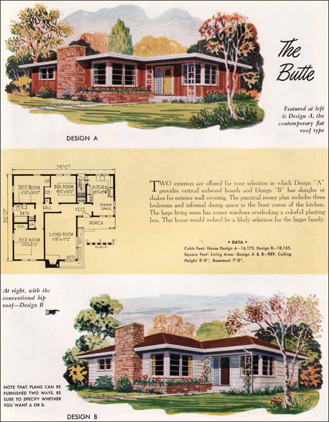 an old house is shown with two different plans