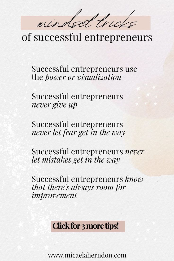 a white and pink poster with words describing the benefits of successful enterprises