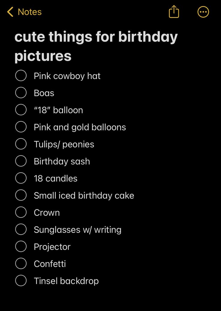 the birthday list for pink cowboy hat is displayed in this screenshoto screen shot