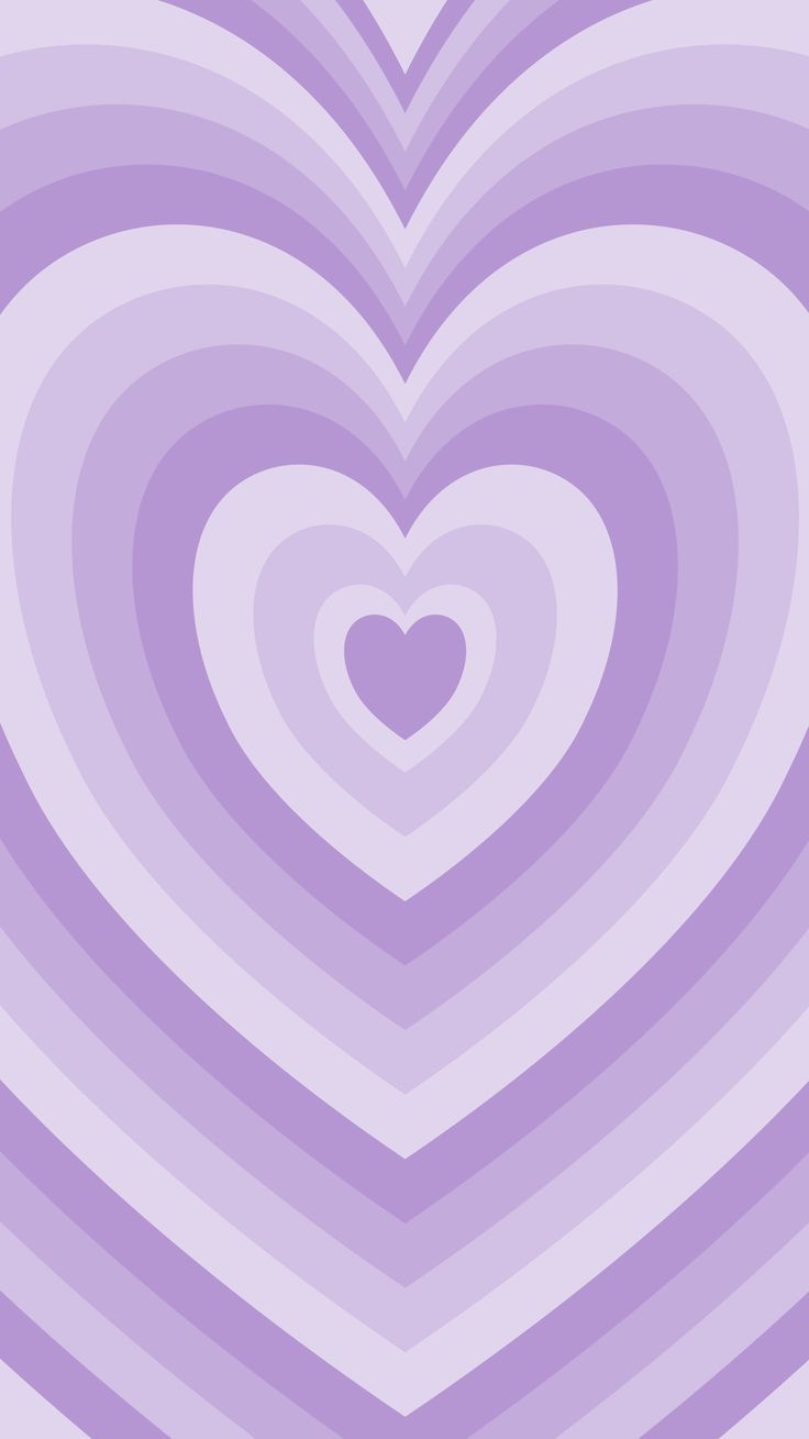 a heart shaped object in the middle of a purple and white striped wallpaper pattern