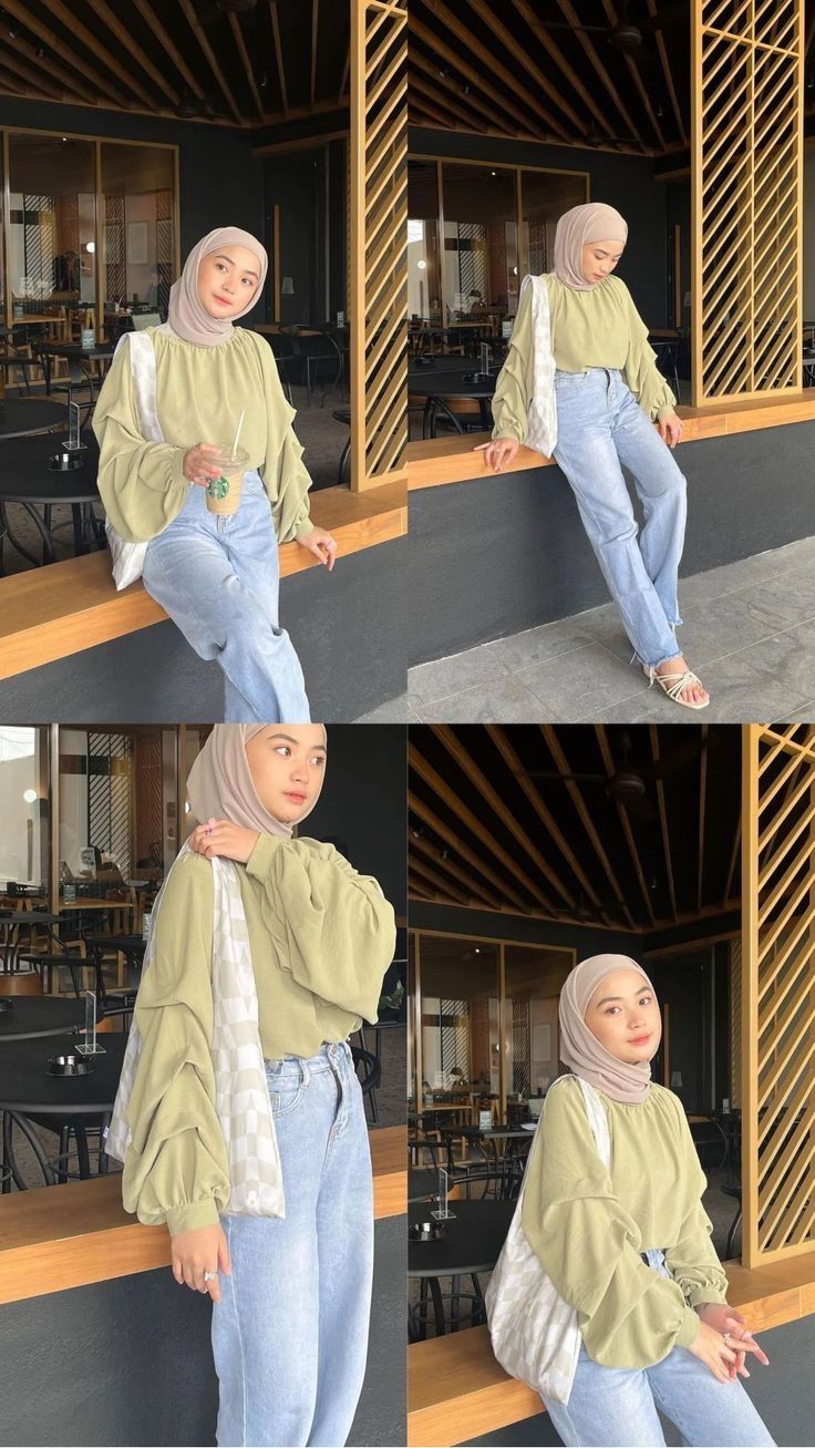 Mix And Match Outfits Hijab, Hijab Trends, Casual Hijab, Ootd Dress, Casual Hijab Outfit, Fashion Muslim, Hijabi Outfits Casual, Hijabi Outfits, Outfit Hijab