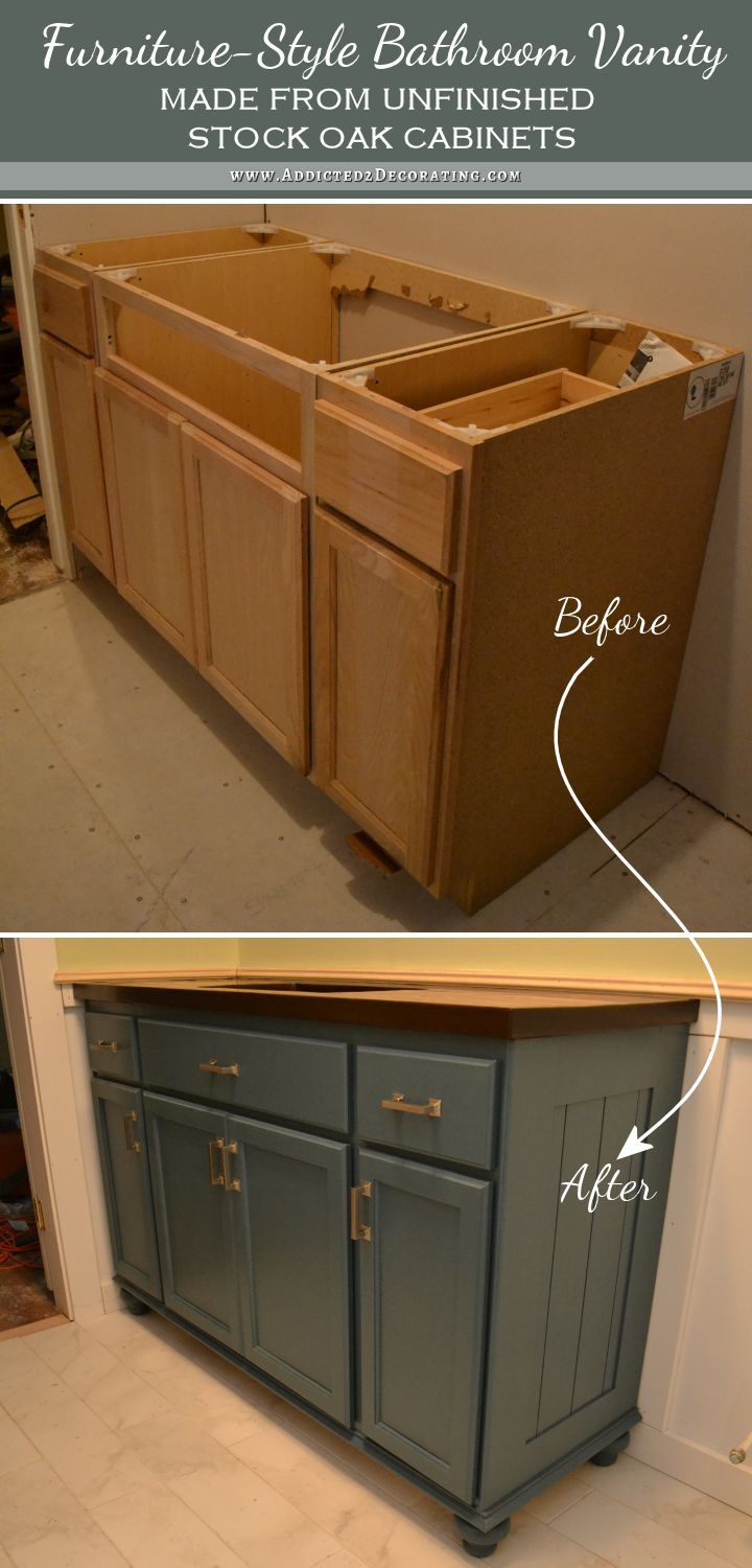 the before and after pictures of an unfinished kitchen island