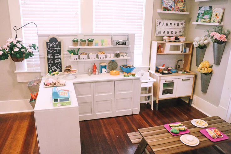 the kitchen is clean and ready to be used for breakfast or brunch time